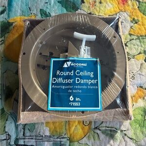 Round Ceiling Diffuser Damper - Brown